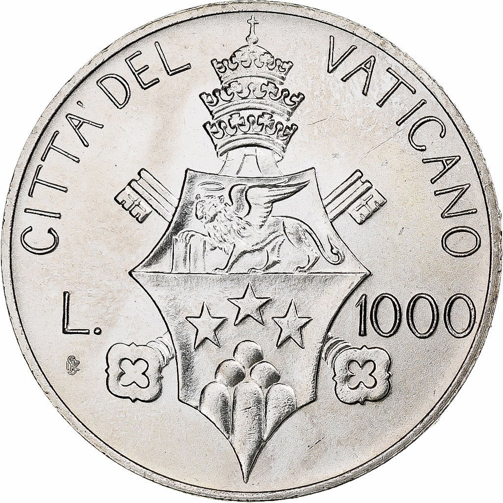 VATICAN CITY, John Paul I, 1000 Lire, 1978, Rome, Silver, MS(65-70), KM:142