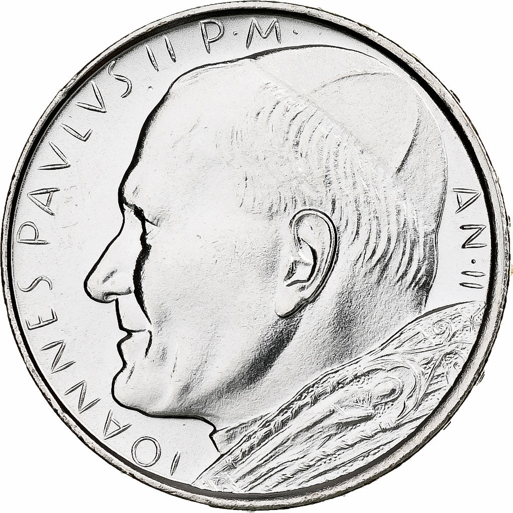 Vatikanstadt, John Paul II, 500 Lire, 1980, Rome, Silber, STGL, KM:148