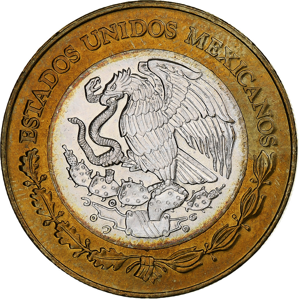 Messico, 20 Nuevo Pesos, 1993, Mexico City, Bi-metallico, FDC, KM:561
