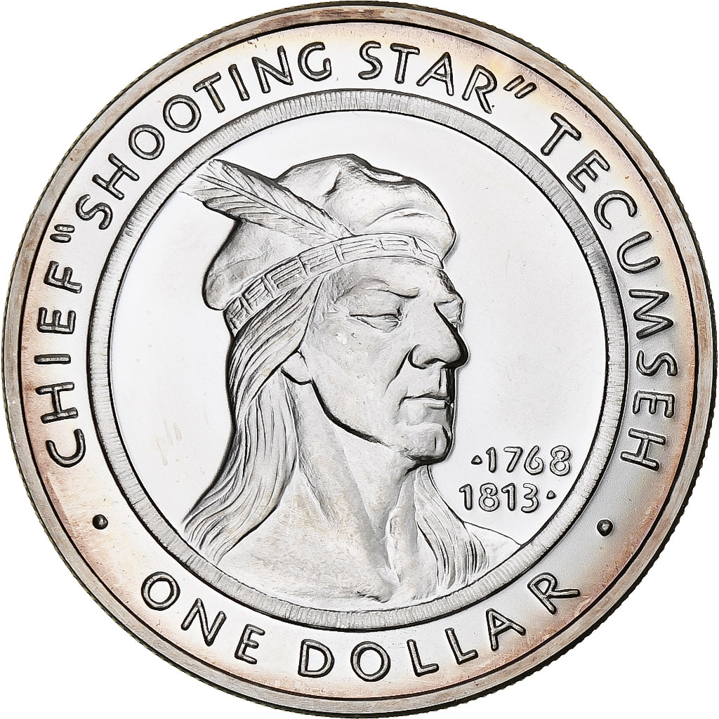 États-Unis, Dollar, The Sovereign Nation of the Shawnee Tribe, 2002, Flan mat