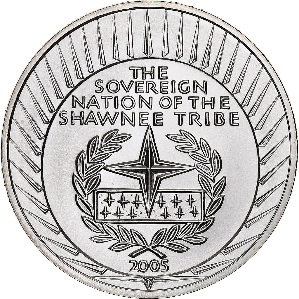 États-Unis, Dollar, The Sovereign Nation of the Shawnee Tribe, 2005, Flan mat