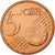 Malta, 5 Euro Cent, 2008, Paris, Aço Cromado a Cobre, MS(63), KM:127