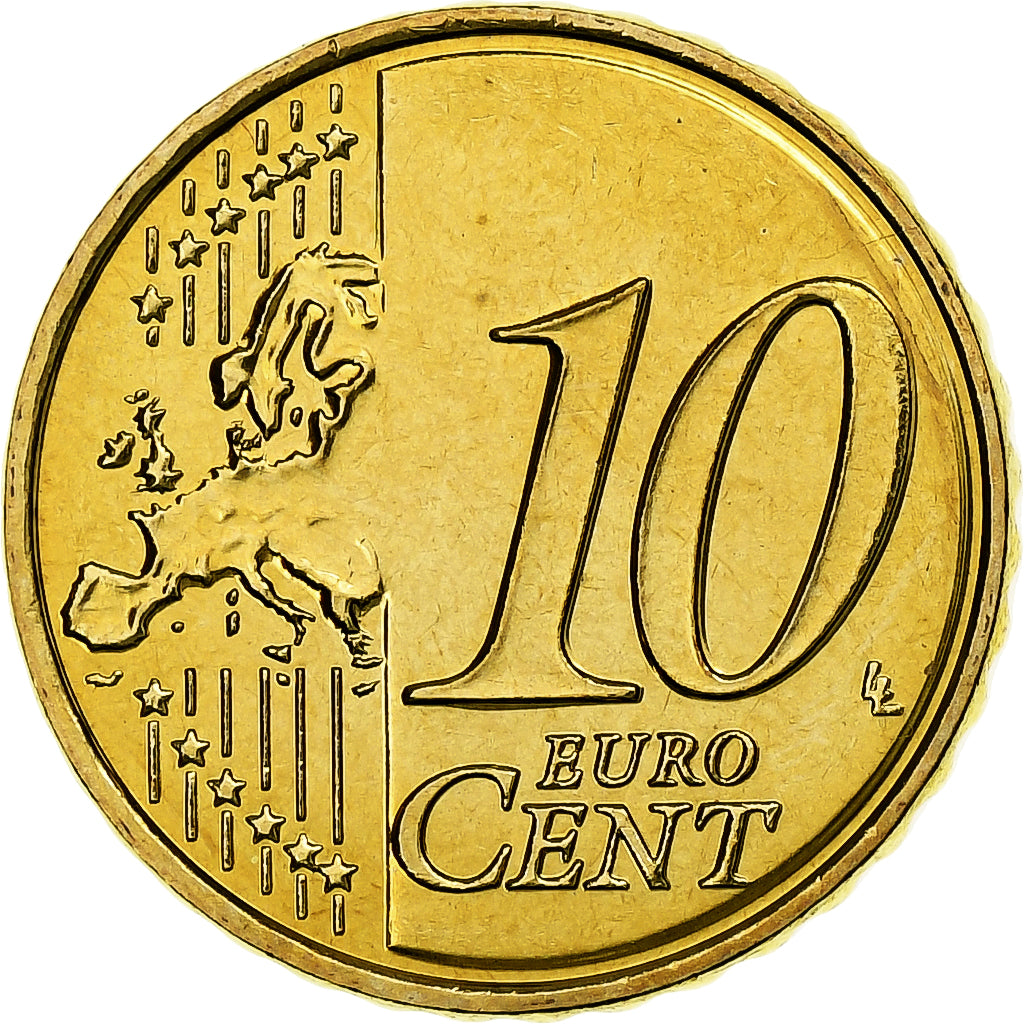 Malta, 10 Euro Cent, 2008, Paris, Tin, UNC-, KM:128