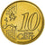 Malta, 10 Euro Cent, 2008, Paris, Latón, SC, KM:128
