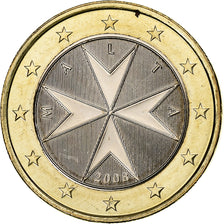 Malta, Euro, 2008, Paris, Bi-Metallic, UNZ, KM:131