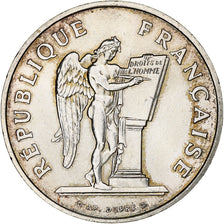 Frankrijk, 100 Francs, Droits de l'Homme, 1989, Zilver, PR, Gadoury:904, KM:970
