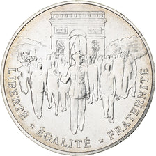 France, 100 Francs, Libération de Paris, 1994, Silver, AU(55-58), Gadoury:935