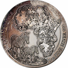 Ruanda, 50 Francs, Zebra, 2011, PP, Silber, VZ+, KM:39