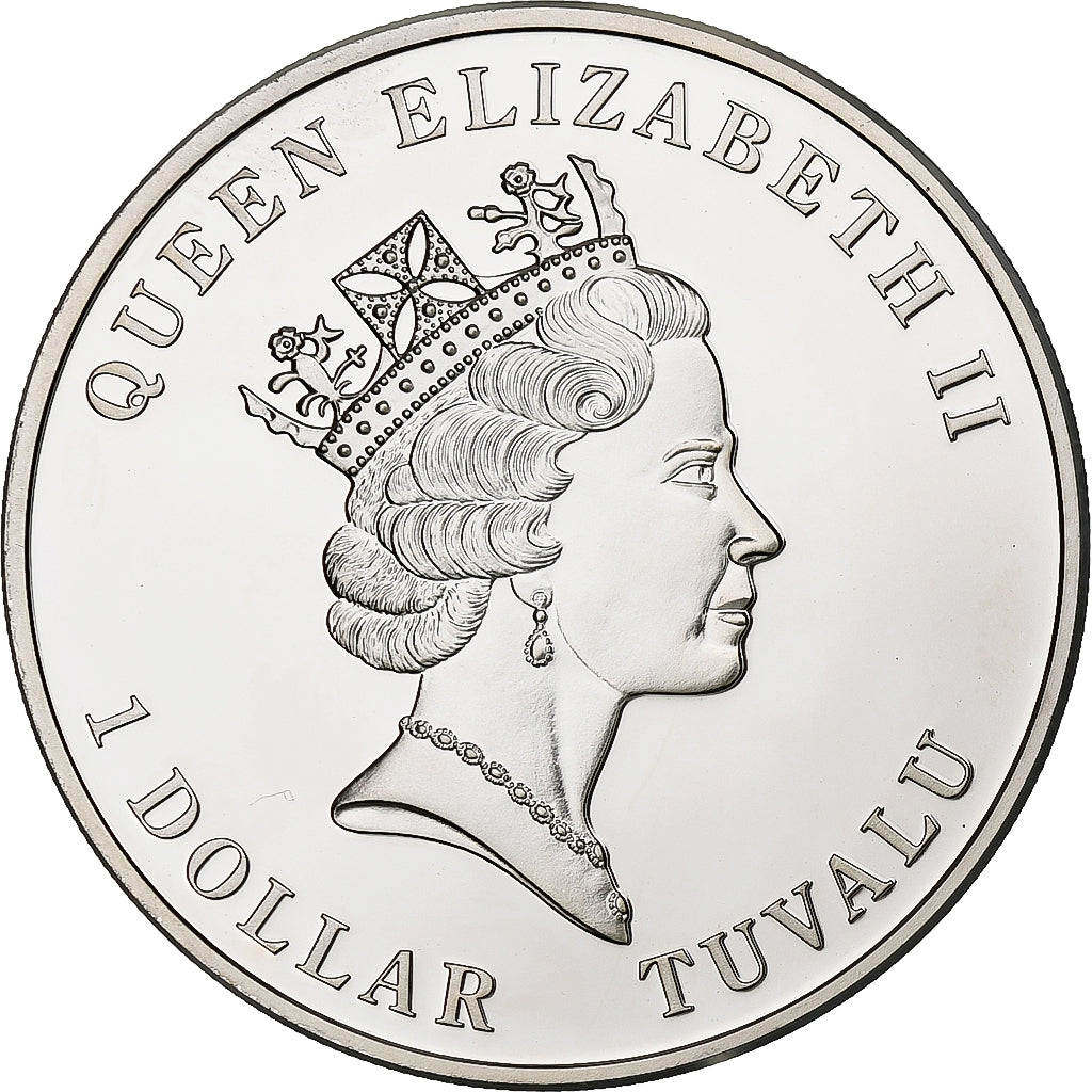 Tuvalu, Elizabeth II, Dollar, 2010, CIT, Silber, STGL, KM:115