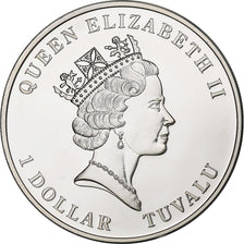 Tuvalu, Elizabeth II, Dollar, 2010, CIT, Silber, STGL, KM:115