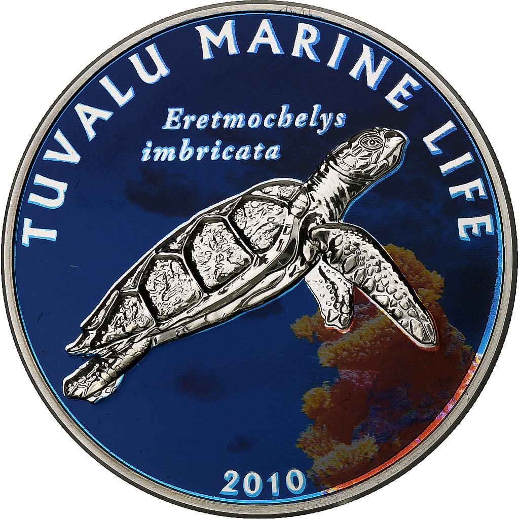 Tuvalu, Elizabeth II, Dollar, 2010, CIT, Silber, STGL, KM:115
