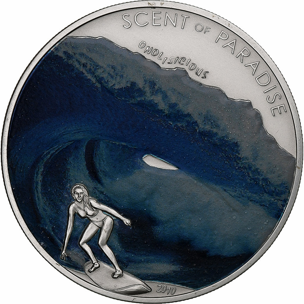 Palau, 5 Dollars, 2010, CIT, Flan mat, Silver, MS(65-70), KM:249