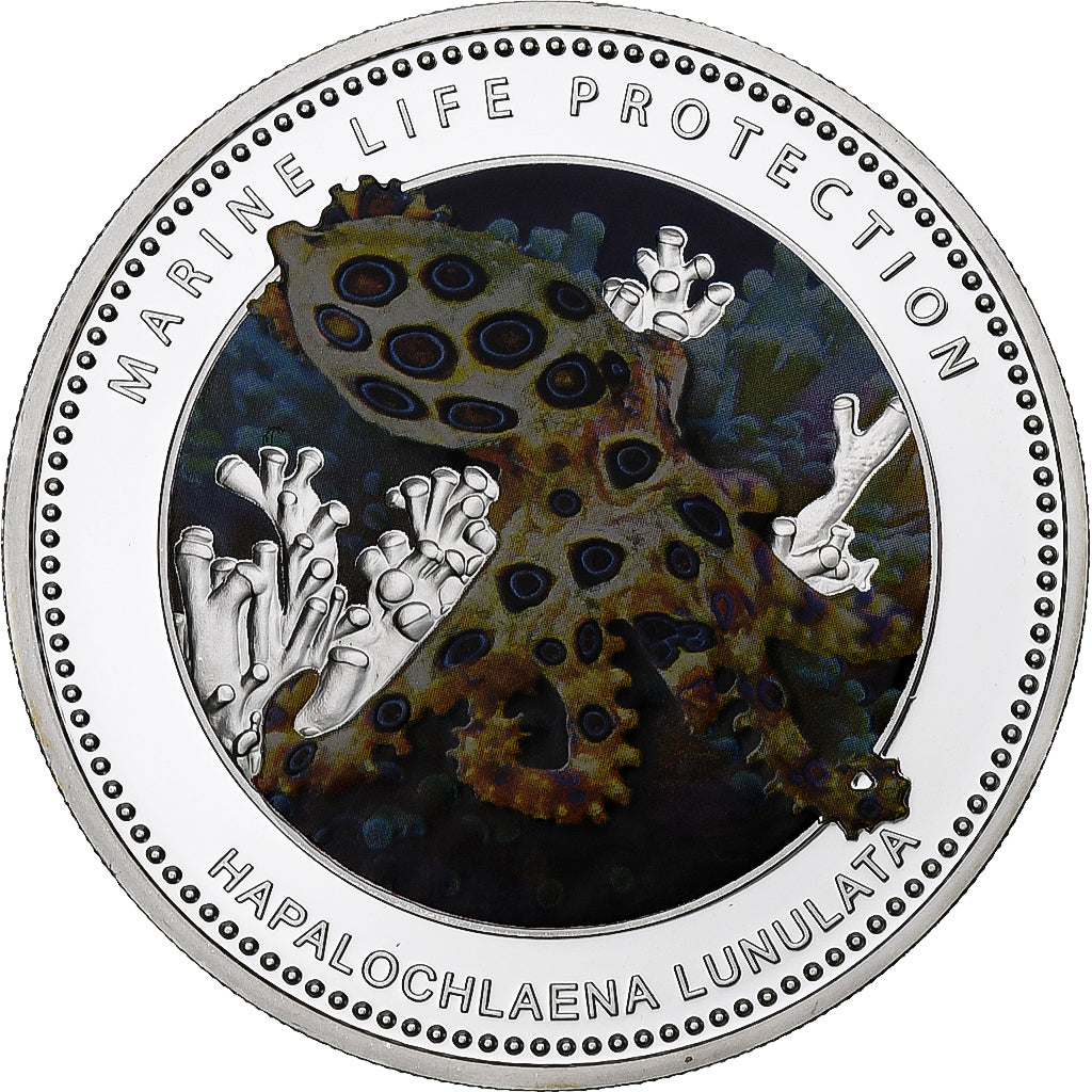 Palau, Dollar, Poulpe, 2012, Proof, Copper-nickel, MS(65-70)