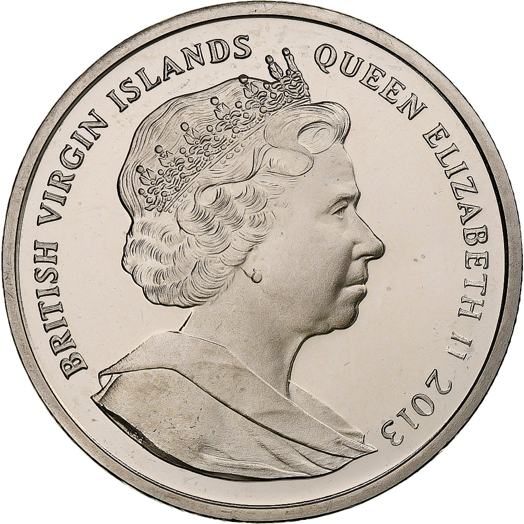 BRITISH VIRGIN ISLANDS, Elizabeth II, Dollar, Duc de Cambridge, 2013, Proof