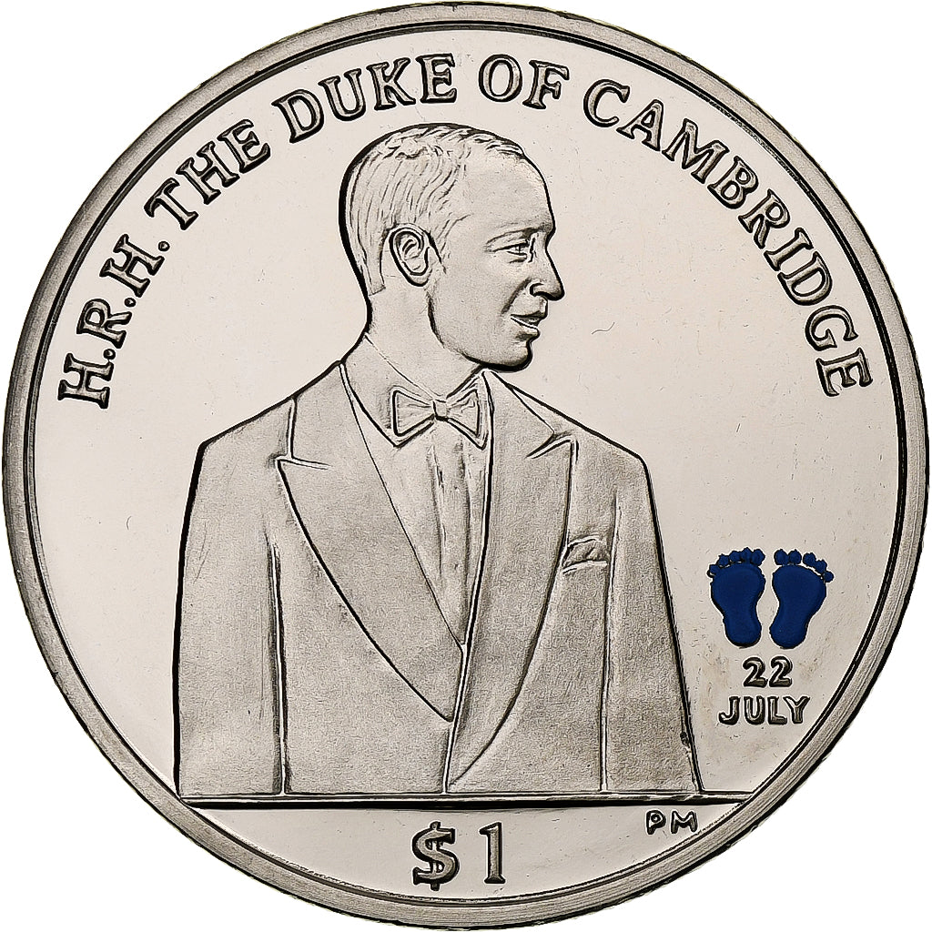 BRITISH VIRGIN ISLANDS, Elizabeth II, Dollar, Duc de Cambridge, 2013, Proof