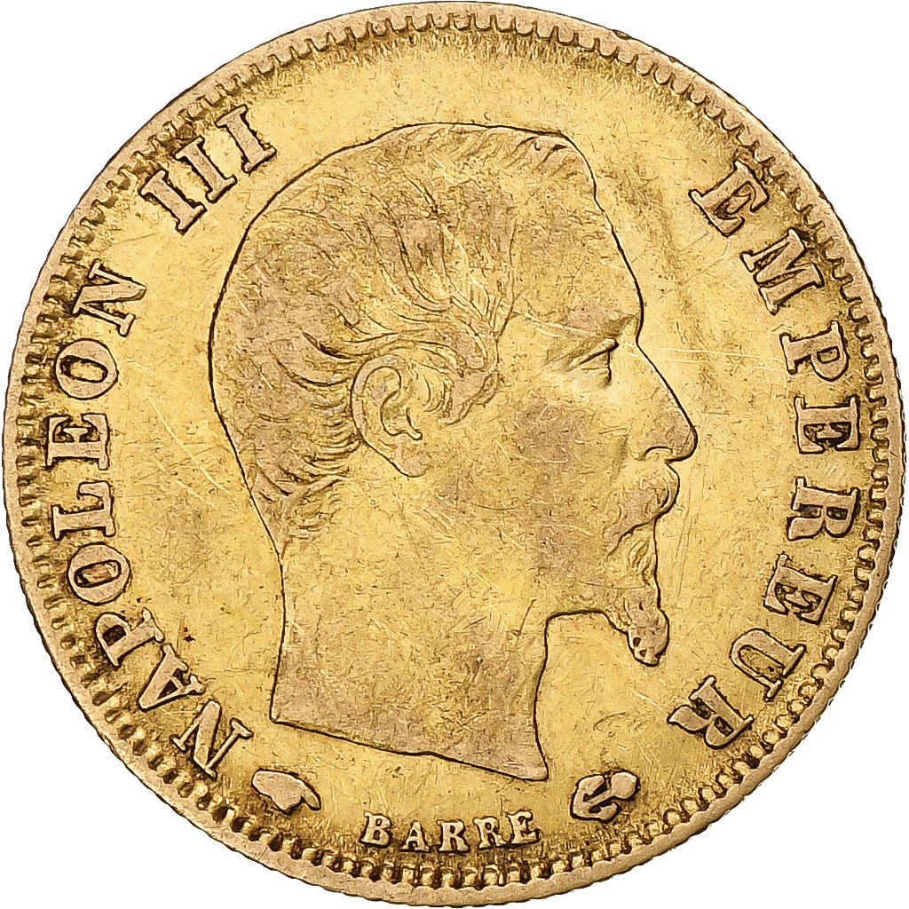 France, Napoleon III, 5 Francs, 1860, Paris, Main, Gold, EF(40-45)