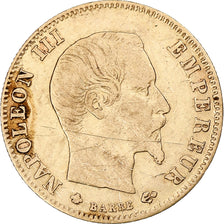 France, Napoleon III, 5 Francs, 1860, Strasbourg, Gold, VF(30-35), Gadoury:1001