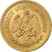 Mexico, 10 Pesos, 1959, Mexico City, Gold, AU(55-58), KM:473