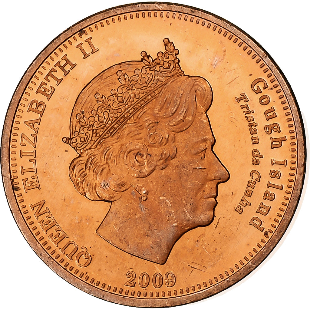 Tristan Da Cunha, Elizabeth II, Penny, 2009, Proof, Koper, FDC