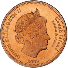Tristan Da Cunha, Elizabeth II, Penny, 2009, Proof, Koper, FDC