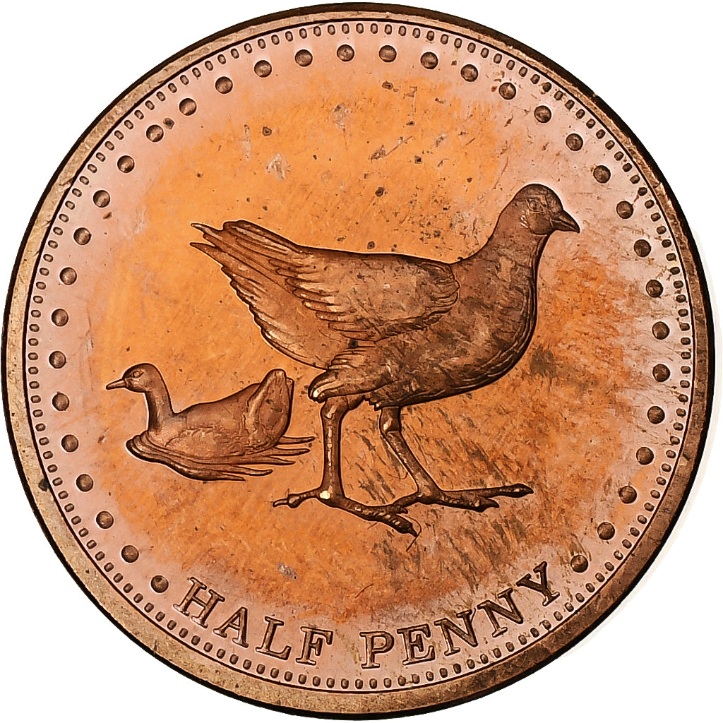 Tristan Da Cunha, Elizabeth II, 1/2 Penny, 2009, Proof, Koper, FDC