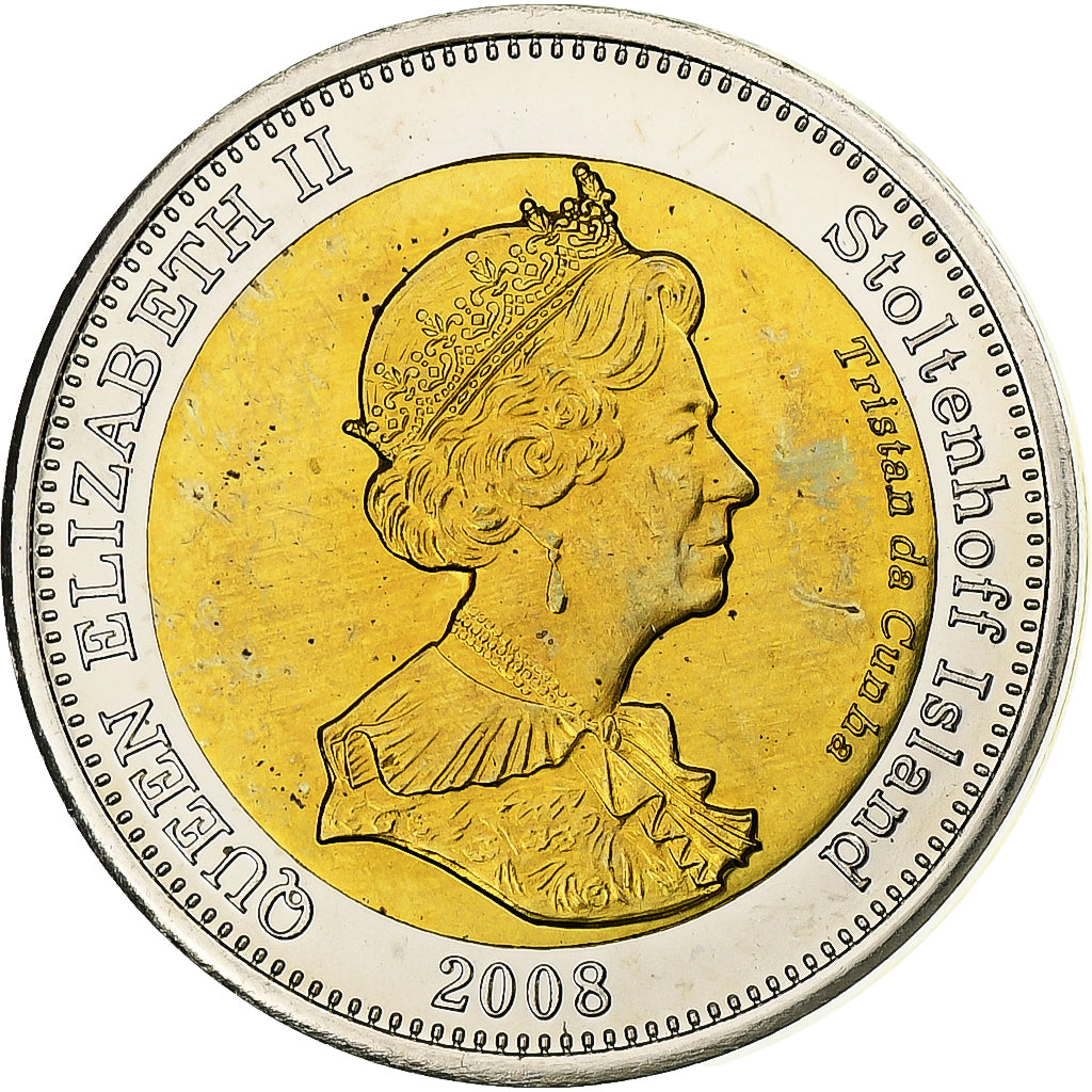 Tristan Da Cunha, STOLTENHOFF ISLAND, Elizabeth II, 25 Pence, 2008, Commonwealth