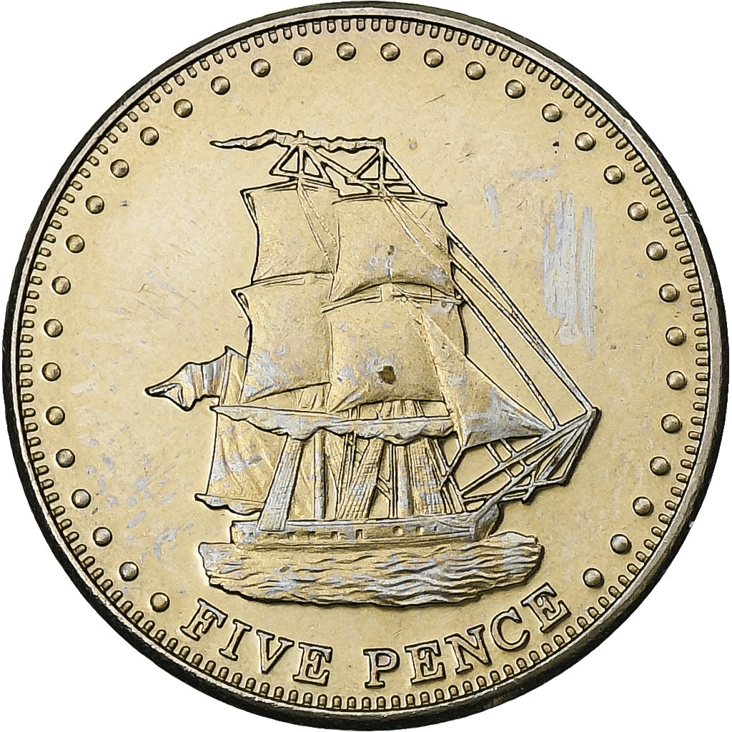 Tristan Da Cunha, STOLTENHOFF ISLAND, Elizabeth II, 5 Pence, 2008, Commonwealth