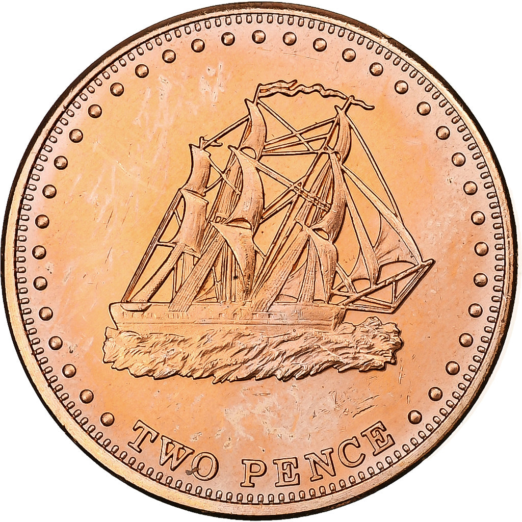 Tristan Da Cunha, STOLTENHOFF ISLAND, Elizabeth II, 2 Pence, 2008, Commonwealth