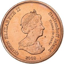 Tristan Da Cunha, Elizabeth II, Penny, 2008, Proof, Koper, FDC, KM:28