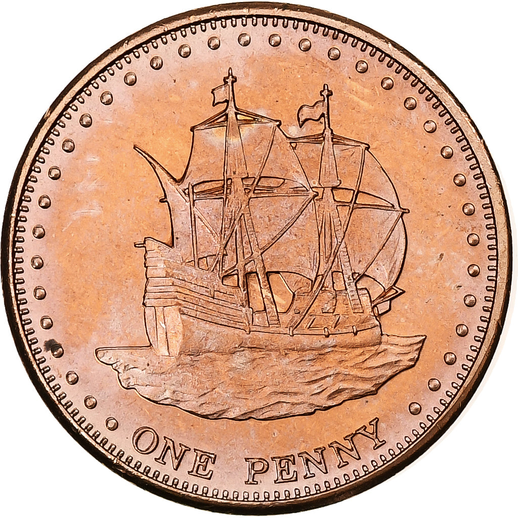 Tristan Da Cunha, Elizabeth II, Penny, 2008, Proof, Koper, FDC, KM:28