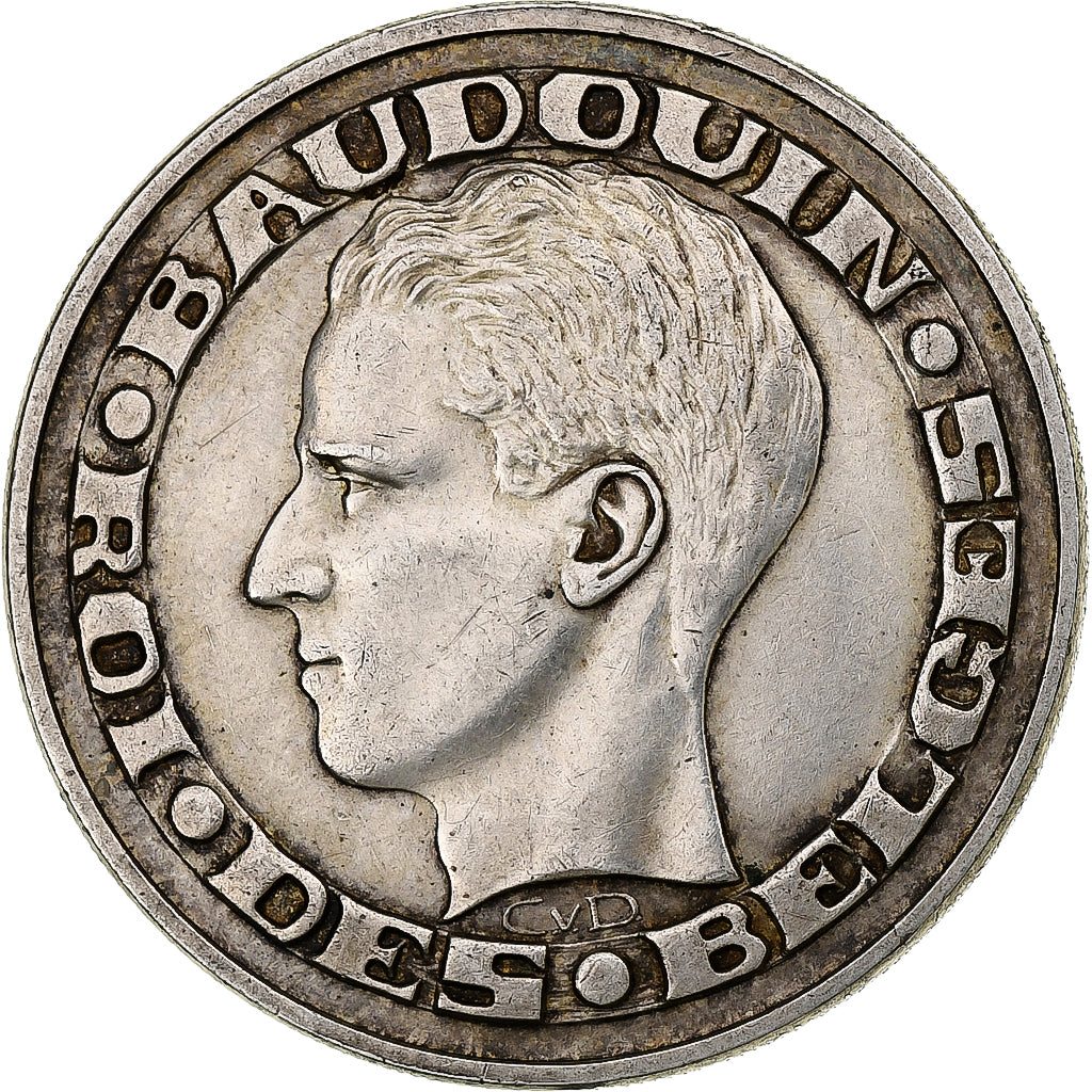Belgique, Baudouin I, 50 Francs, 50 Frank, 1958, Argent, TTB, KM:150.1
