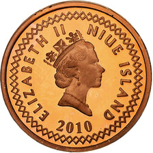 Niue, Elizabeth II, 5 Cents, 2010, Proof, Brass, MS(65-70)