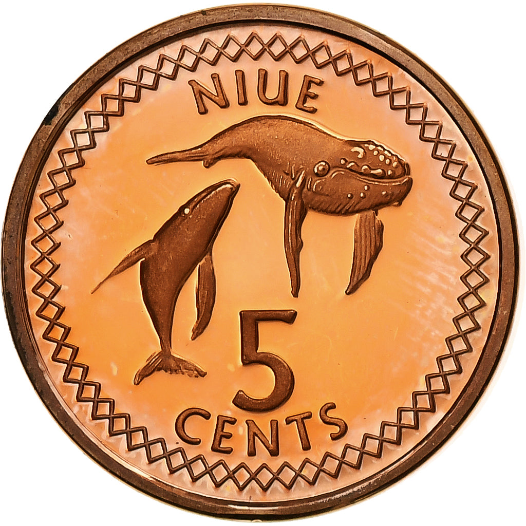 Niue, Elizabeth II, 5 Cents, 2010, Proof, Brass, MS(65-70)