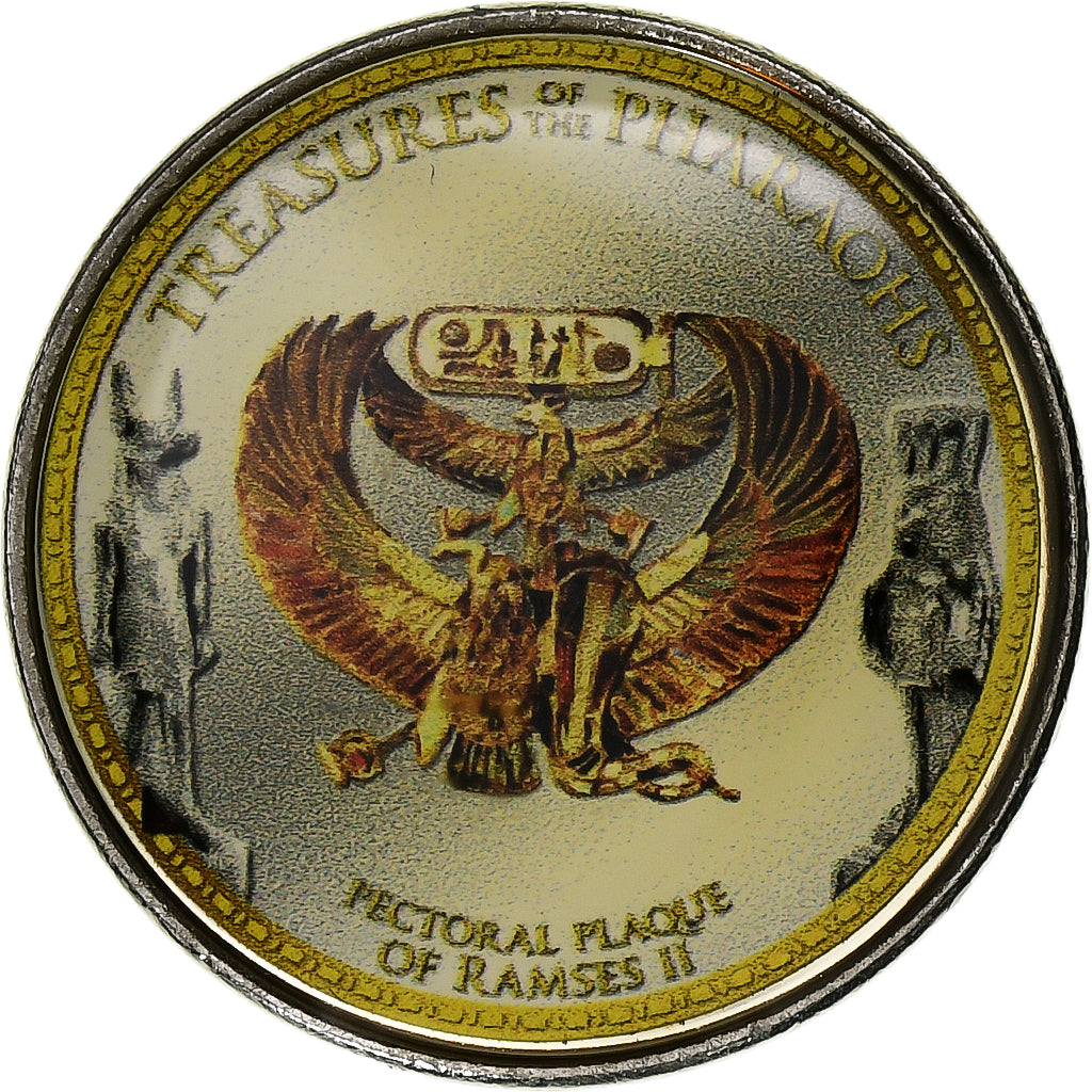 Egypte, Token, Trésors d'Egypte, Ramsès II, 2007/AH1428, Cupro-nikkel