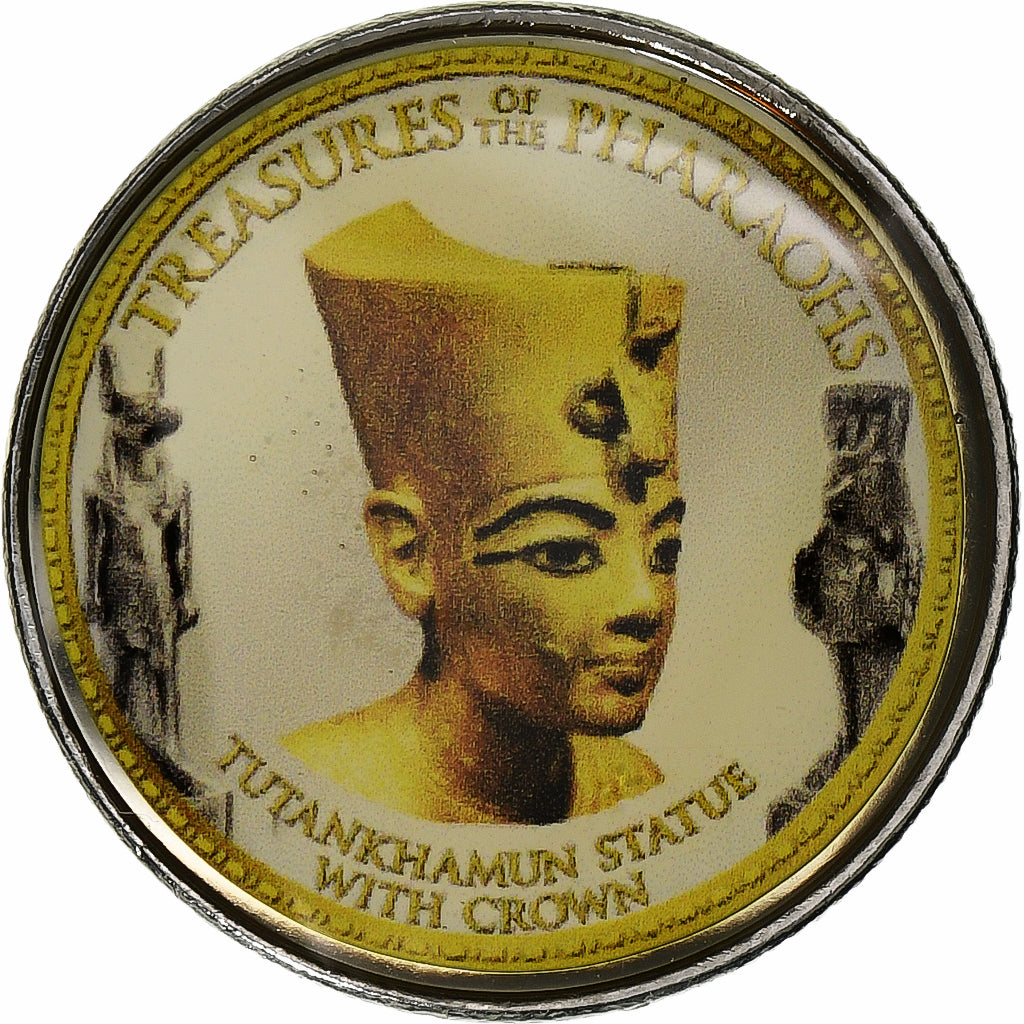 Egipt, Token, Trésors des Pharaons, Tutankhamun Statue With Crown, 2008/AH1429