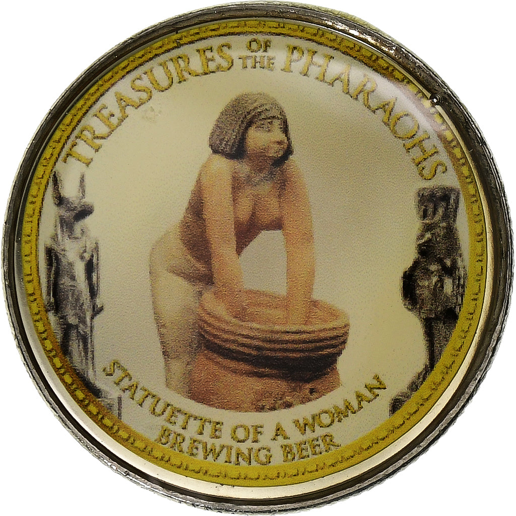Egypt, Token, Trésors des Pharaons, Statuette of A Brewing Beer, 2008/AH1429
