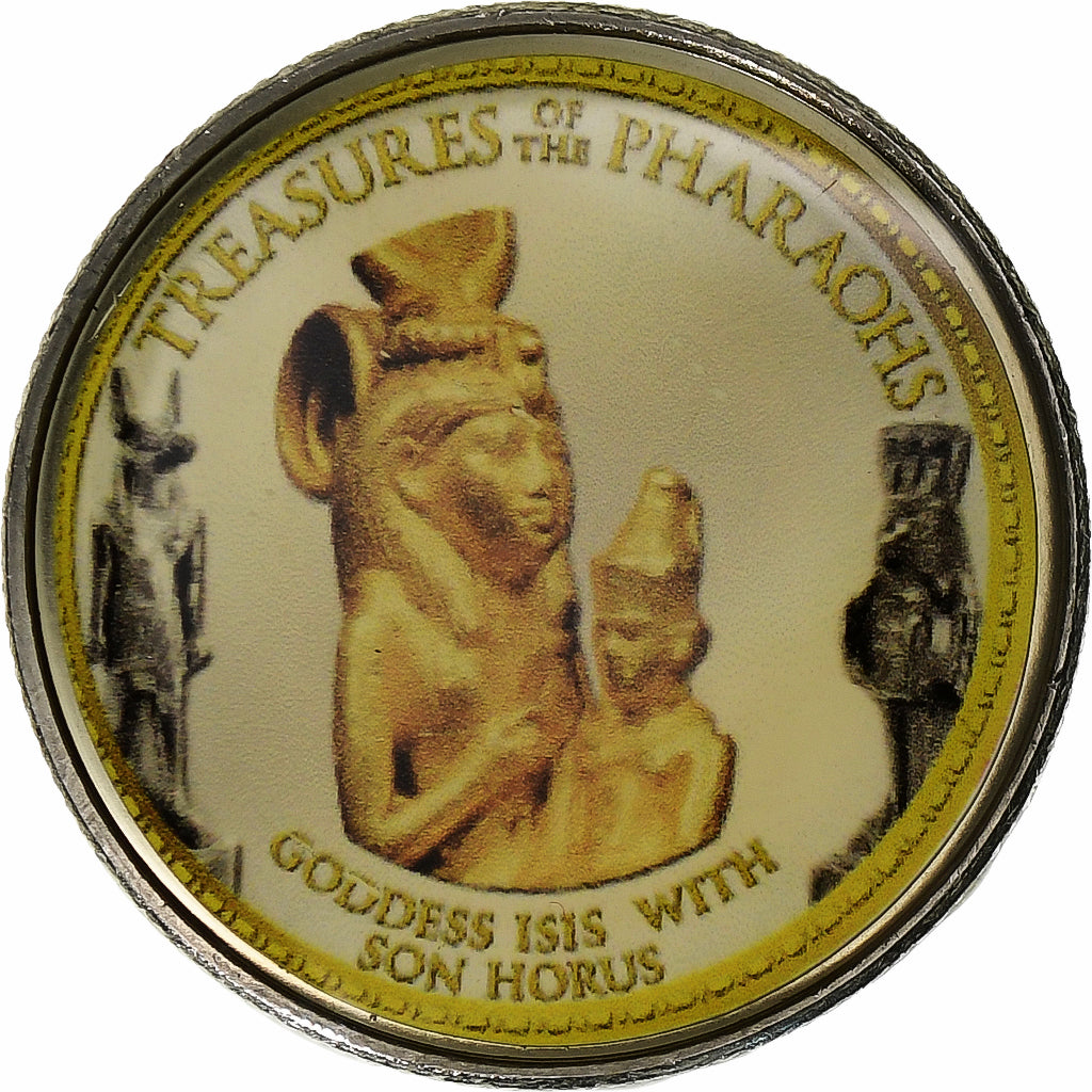 Egipt, Token, Trésors des Pharaons, Goddess Isis With Son Horus, 2010/AH1431