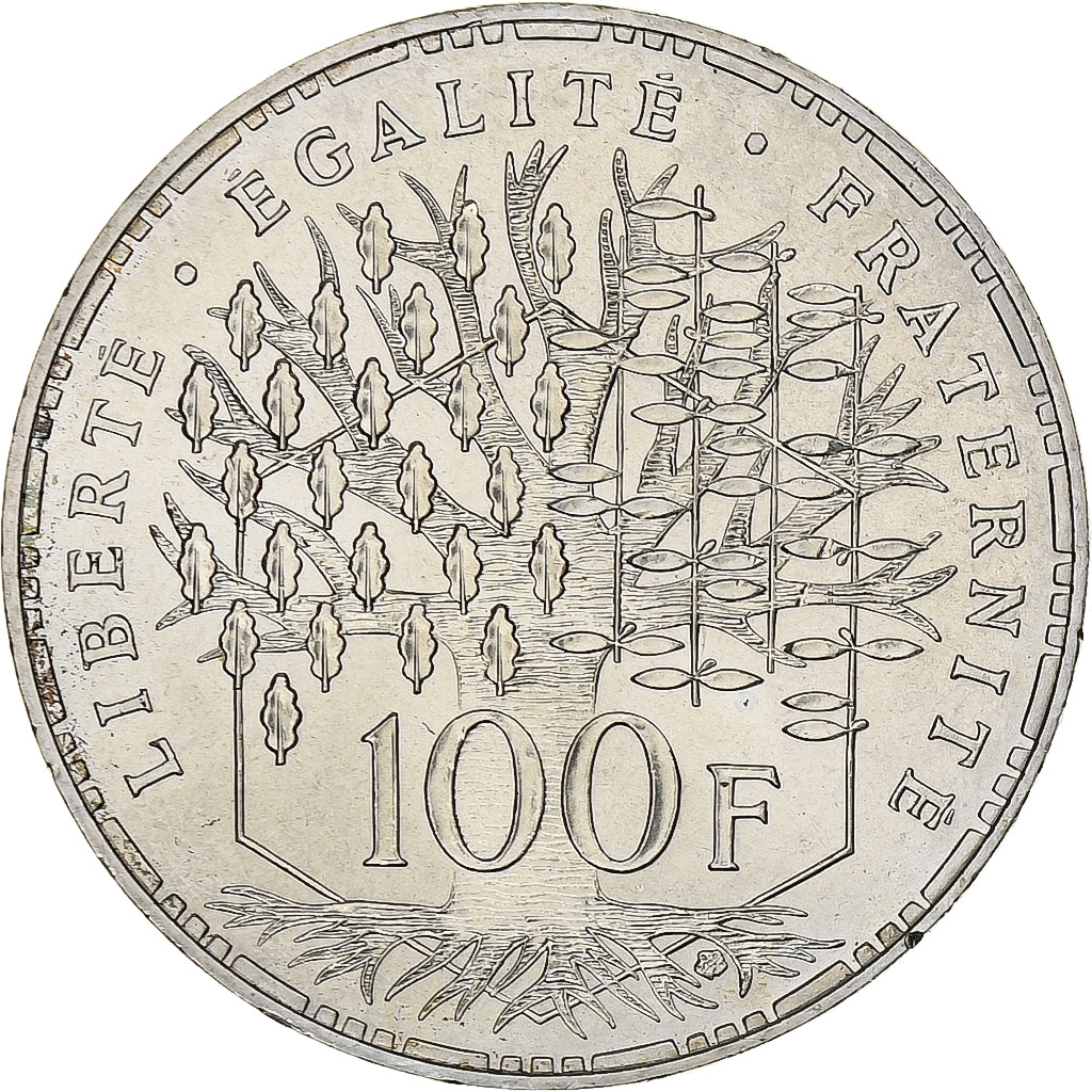 França, 100 Francs, Panthéon, 1982, Paris, Prata, AU(55-58), Gadoury:898