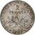 França, 2 Francs, Semeuse, 1909, Paris, Prata, EF(40-45), Gadoury:532, KM:845.1