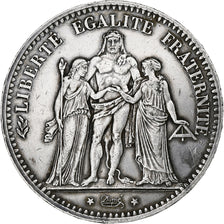 France, 5 Francs, Hercule, 1876, Paris, Silver, AU(50-53), Gadoury:745a