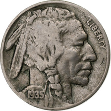 Estados Unidos da América, 5 Cents, Buffalo Nickel, 1935, Philadelphia