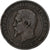 Francia, Napoleon III, 10 Centimes, 1854, Lyon, Bronce, BC+, Gadoury:248