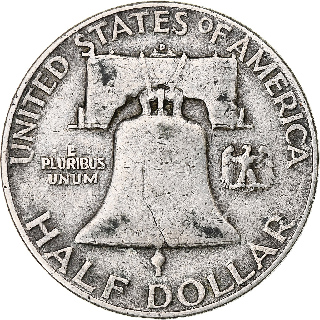 United States, Half Dollar, Franklin, 1952, Philadelphia, Silver, EF(40-45)