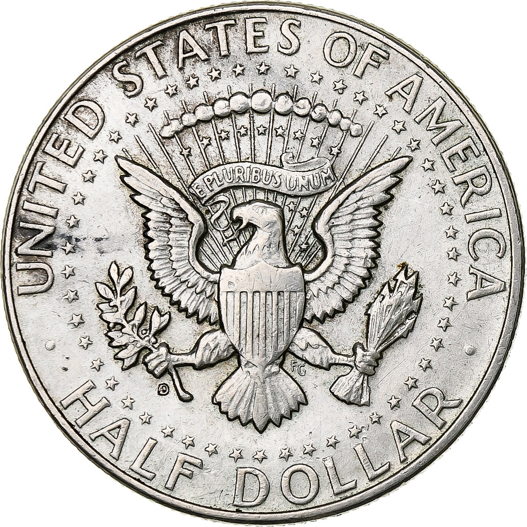 United States, Half Dollar, Kennedy, 1964, Denver, Silver, AU(55-58), KM:202