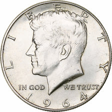 United States, Half Dollar, Kennedy, 1964, Philadelphia, Silver, AU(55-58)