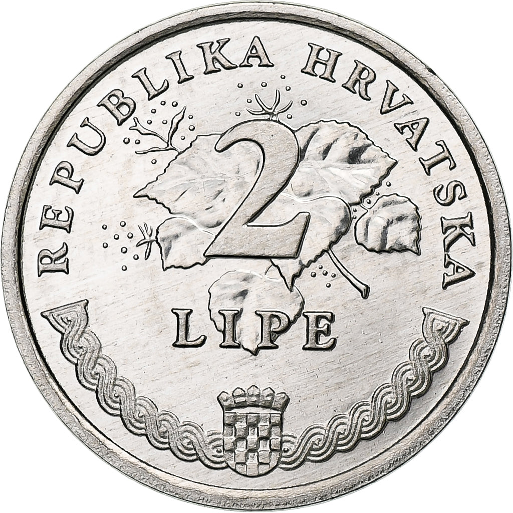 Croacia, 2 Lipe, 2001, Aluminio, FDC, KM:4