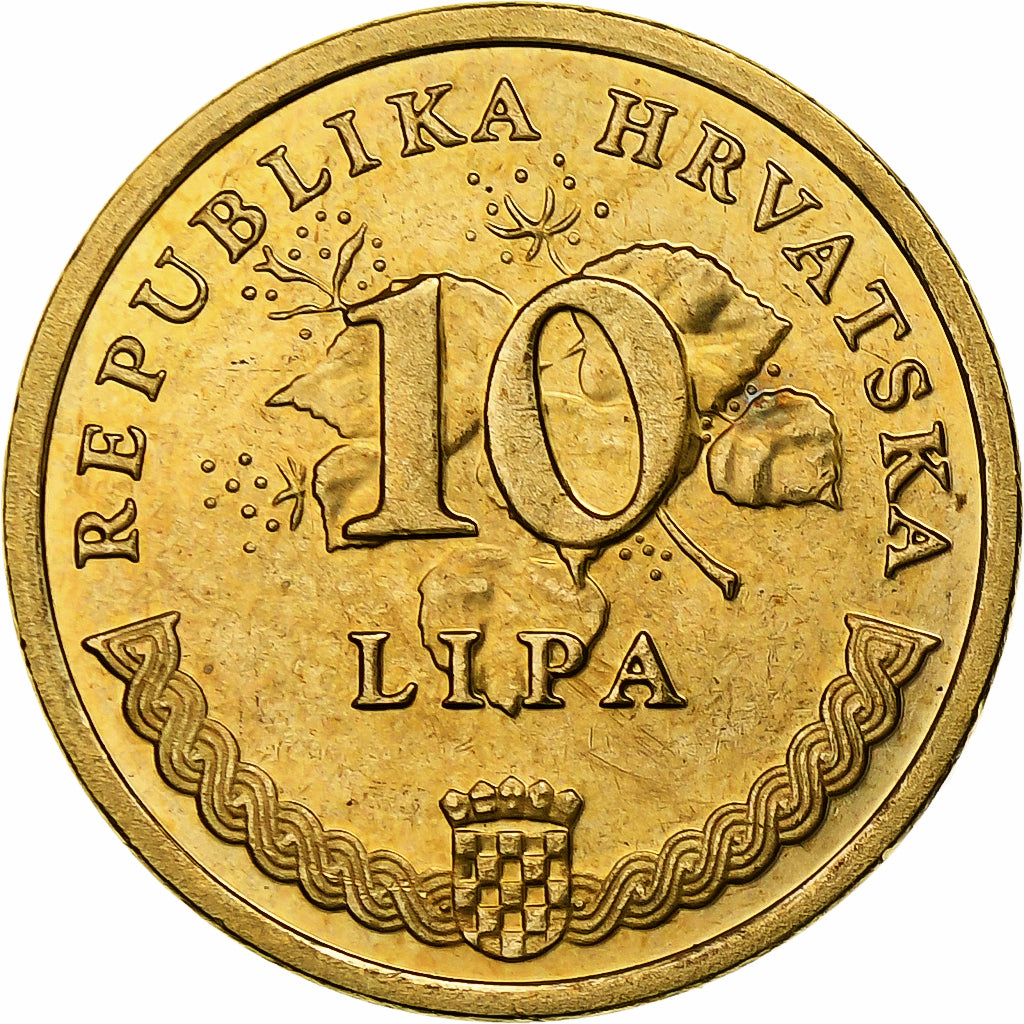 Kroatië, 10 Lipa, 2009, Brass plated steel, FDC, KM:6