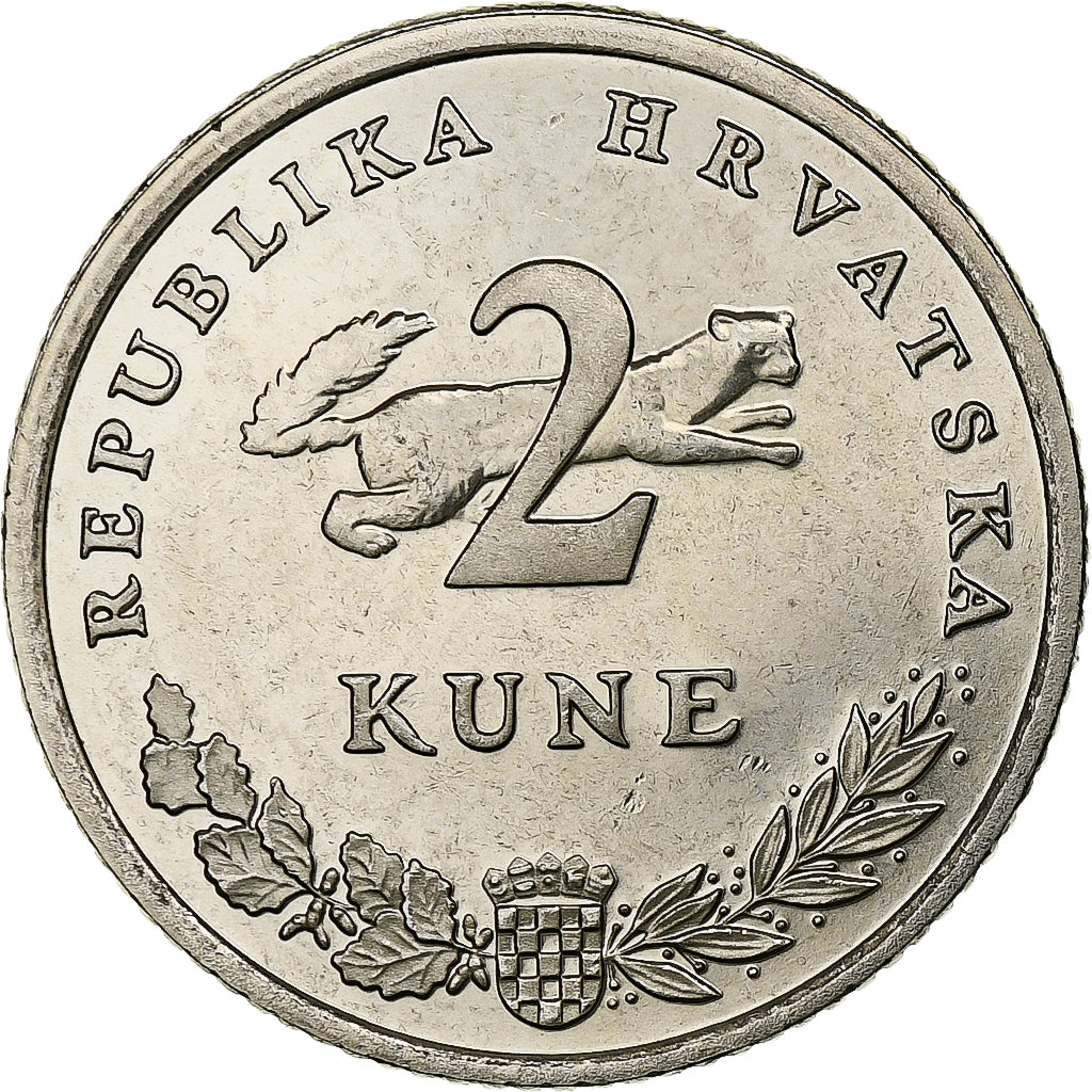 Kroatien, 2 Kune, 2007, Copper-Nickel-Zinc, STGL, KM:10