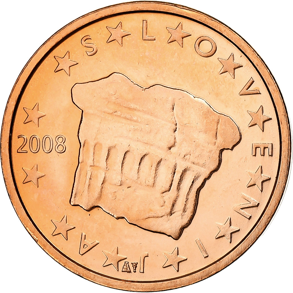 Slovénie, 2 Euro Cent, 2008, Cuivre plaqué acier, FDC, KM:69