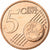 Eslovénia, 5 Euro Cent, 2008, Aço Cromado a Cobre, MS(65-70), KM:70